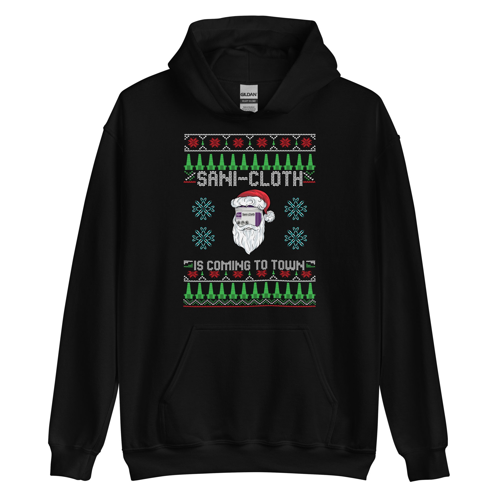 Sani Cloth Is Coming To Town Ugly Christmas Hoodie – Code Blue Memes