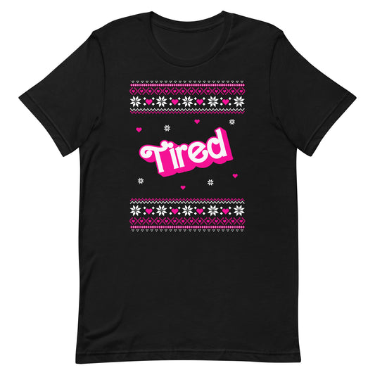 Barbie Tired Christmas T-shirt