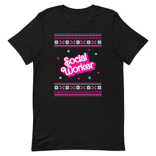 Barbie Social Worker Christmas T-shirt