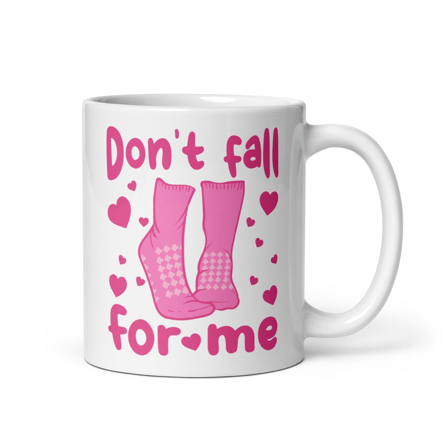 Don't Fall For Me Grippy Socks Mug