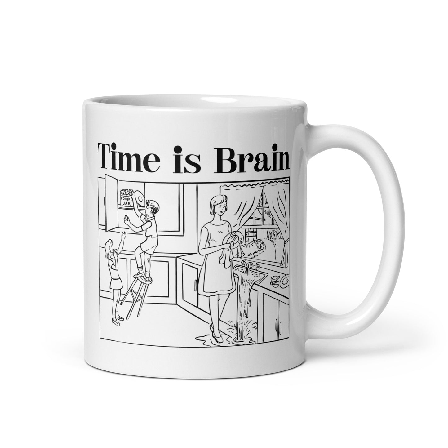 Time Is Brain Mug