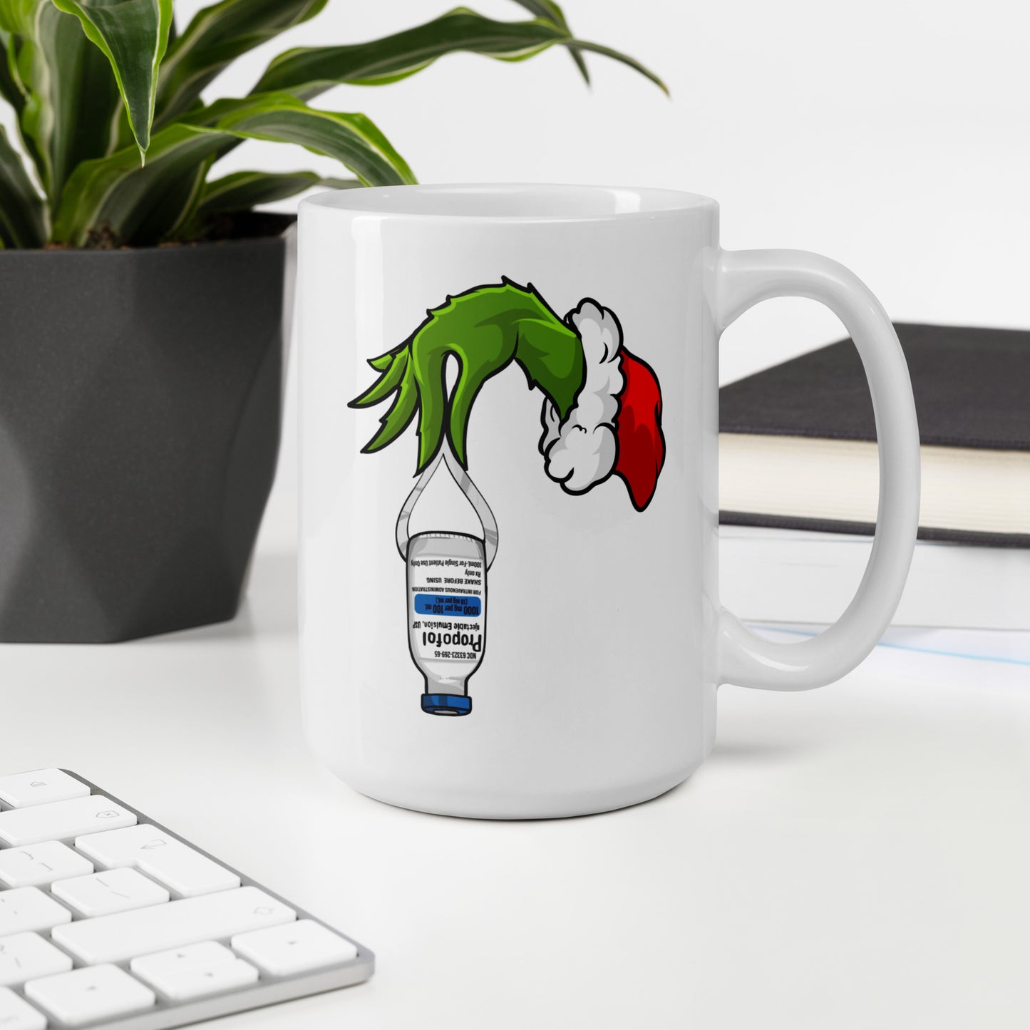 Propofol Grinch Mug