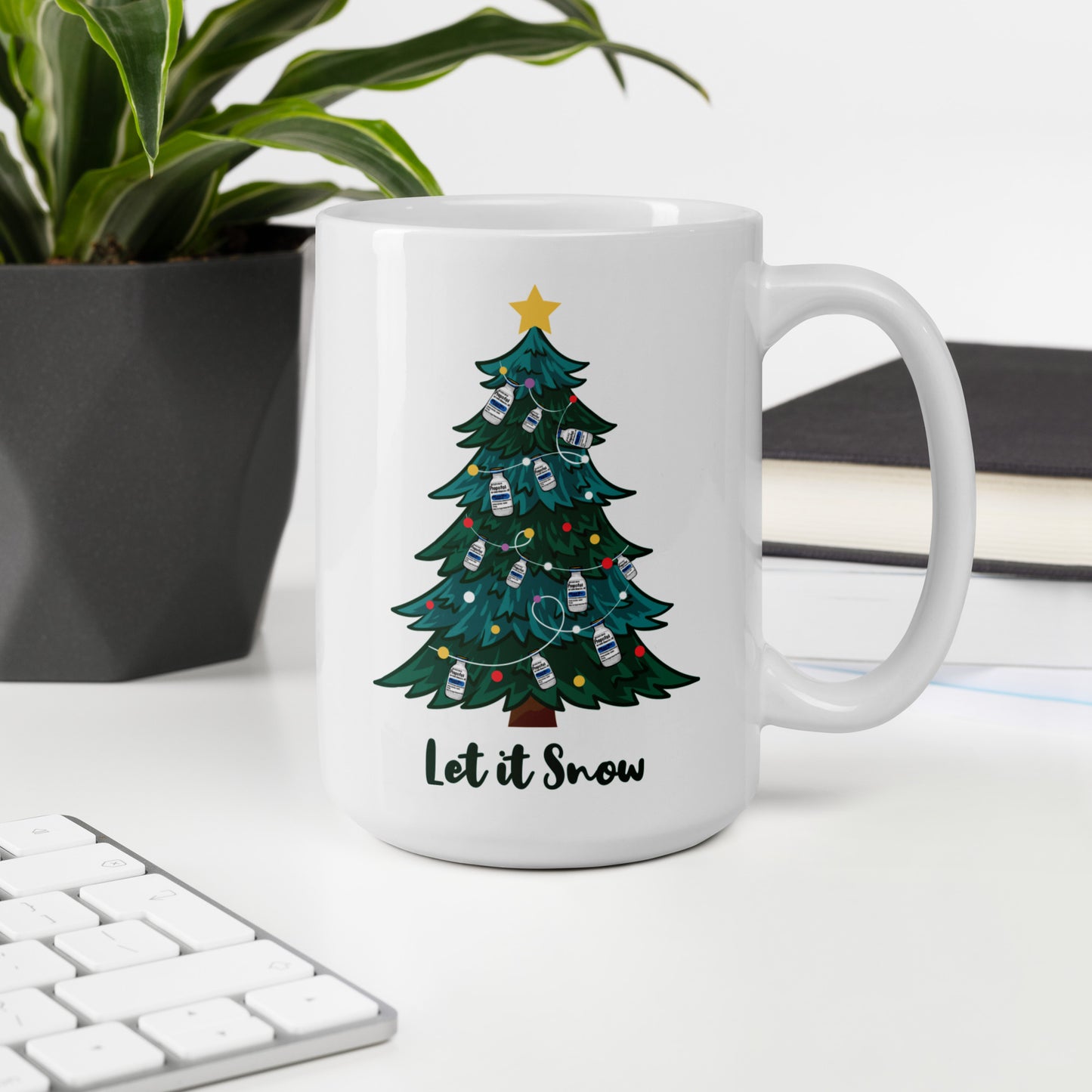 Let It Snow Propofol Christmas Tree Mug