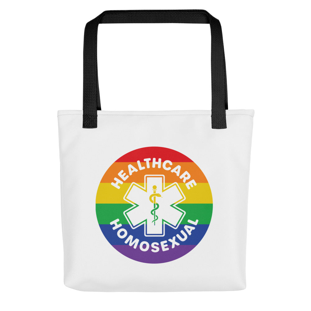 Healthcare Homosexual Rod of Asclepius Tote bag