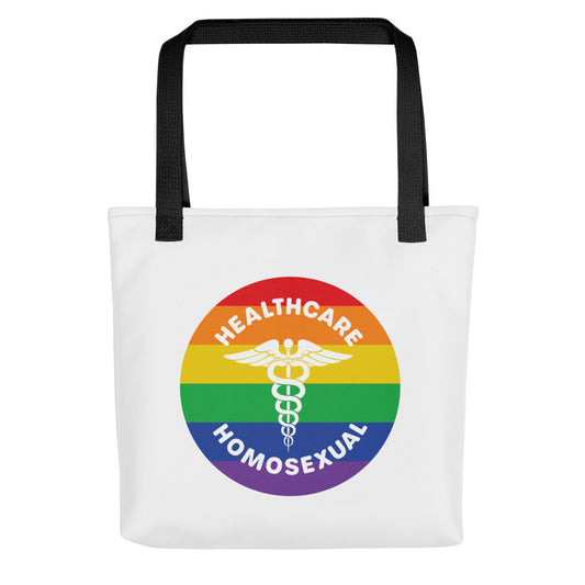 Healthcare Homosexual Caduceus Tote bag