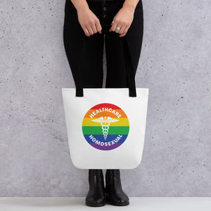 Healthcare Homosexual Caduceus Tote bag