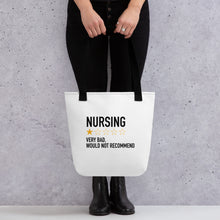 Load image into Gallery viewer, Nursing very bad, would not recommend Tote bag
