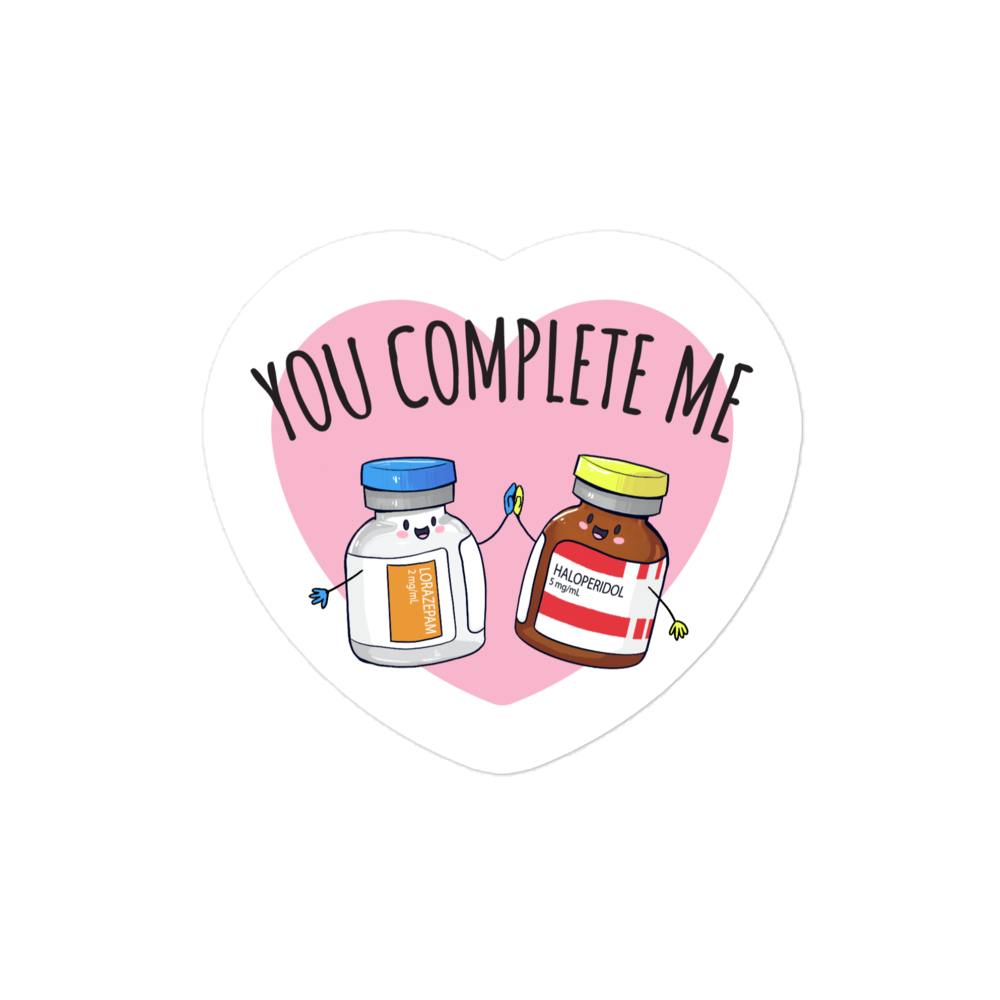 You Complete Me Sticker