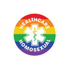 Load image into Gallery viewer, Healthcare Homosexual Rod of Asclepius Sticker
