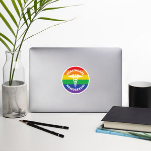 Healthcare Homosexual Caduceus Sticker