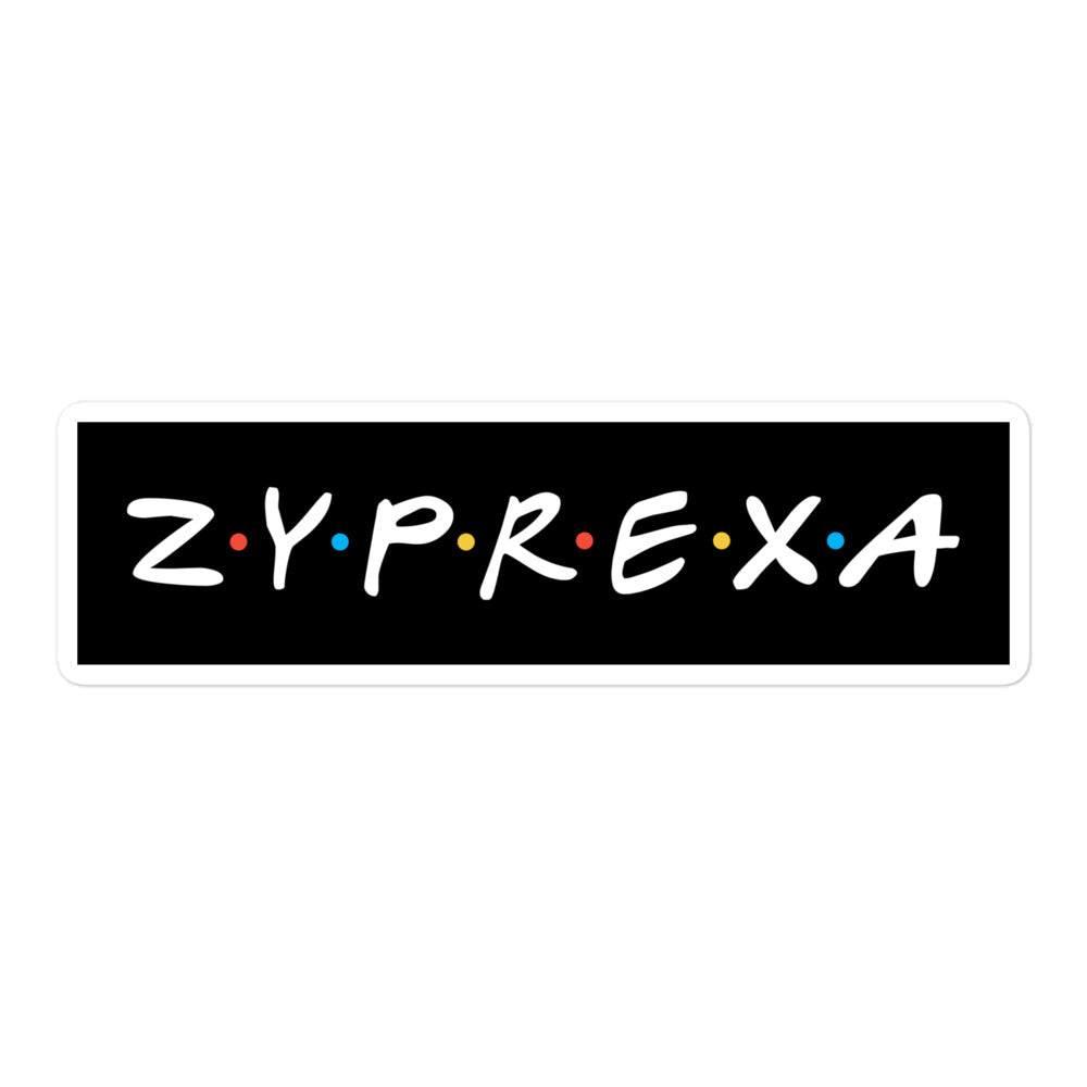 Zyprexa Sticker - black