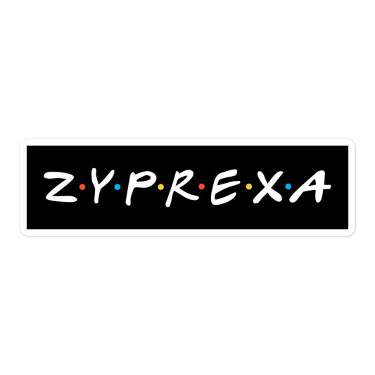 Zyprexa Sticker - black