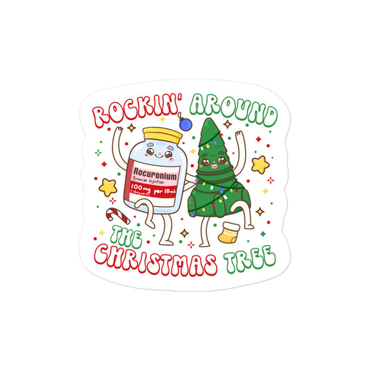 Rockin' Around the Christmas Tree Sticker