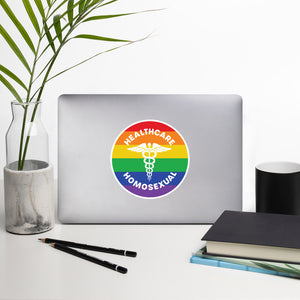 Healthcare Homosexual Caduceus Sticker