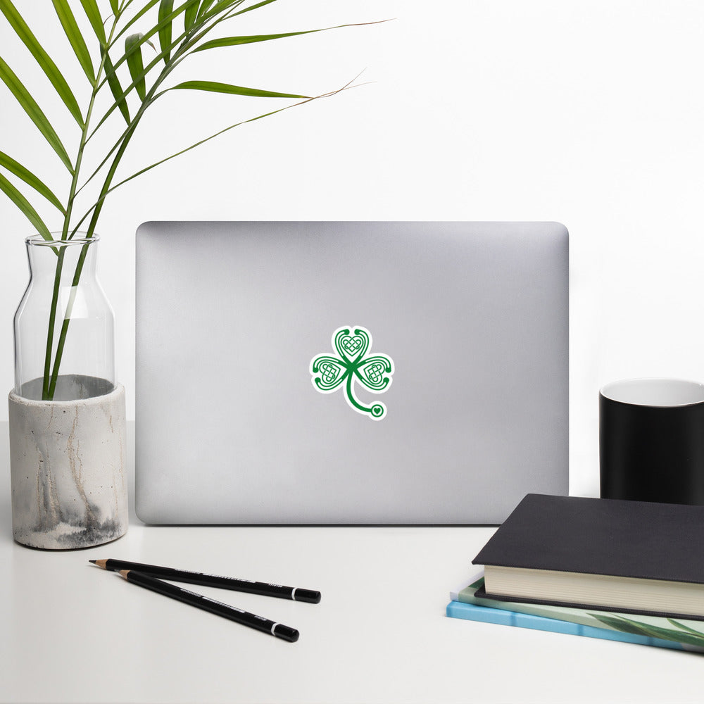 Stethoscope Shamrock Sticker