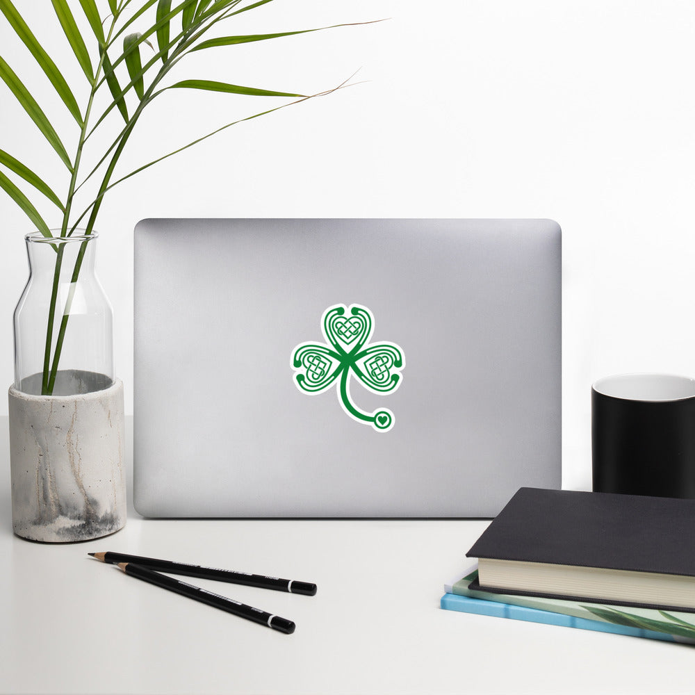 Stethoscope Shamrock Sticker