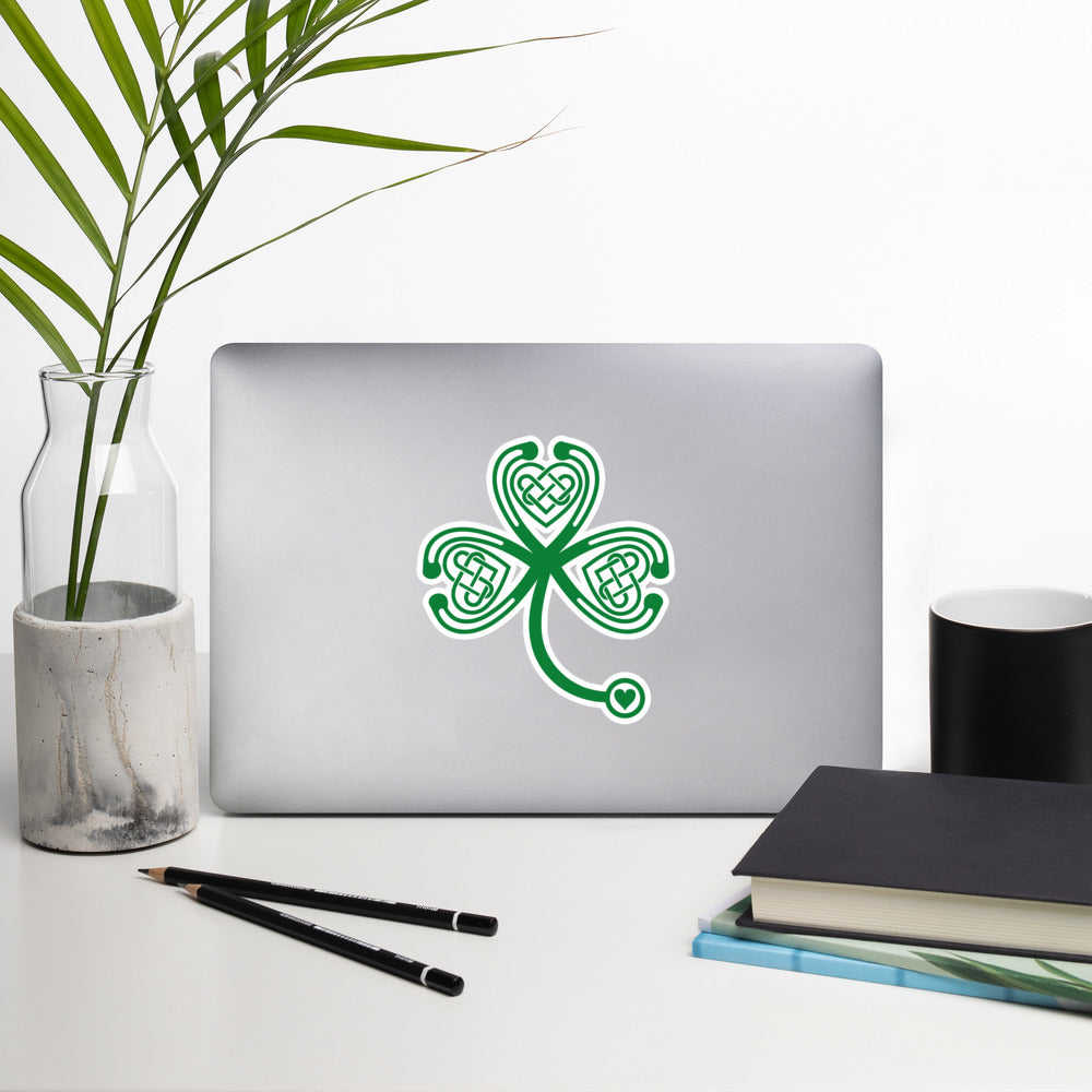 Stethoscope Shamrock Sticker