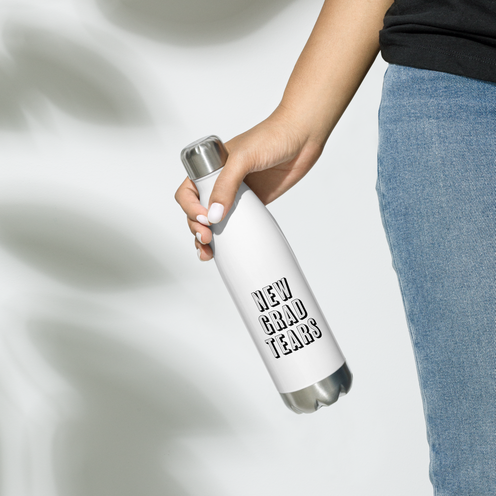 New Grad Tears Water Bottle