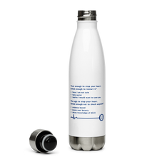 Load image into Gallery viewer, Too ugly to stop your heart (entire tweet) Water Bottle
