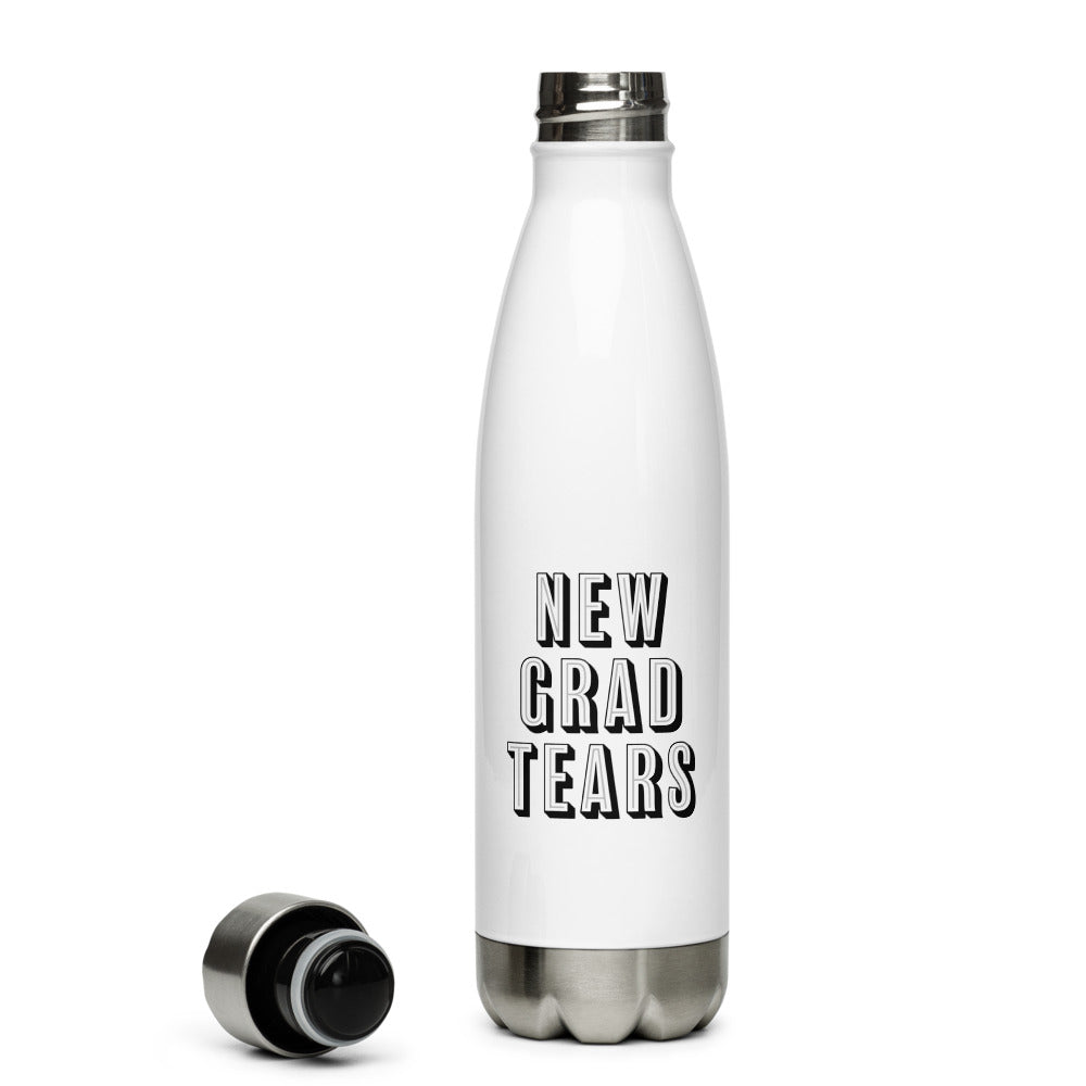 New Grad Tears Water Bottle