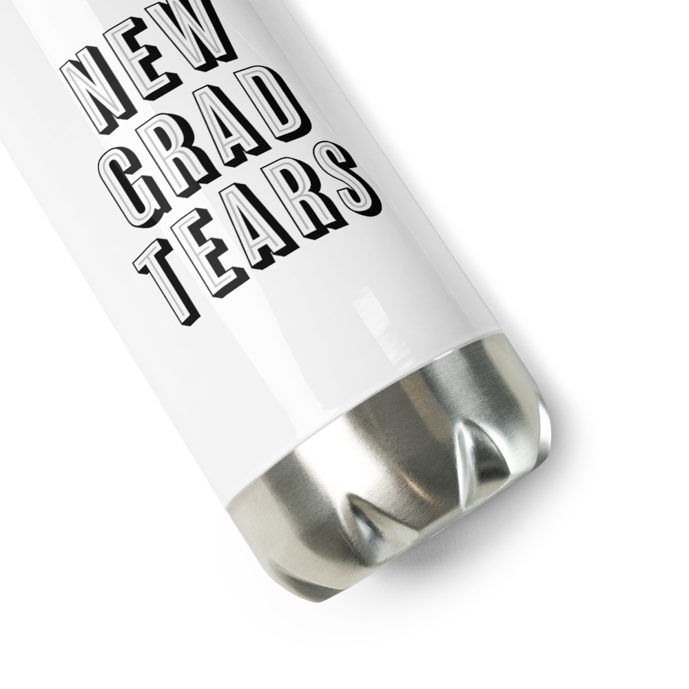 New Grad Tears Water Bottle