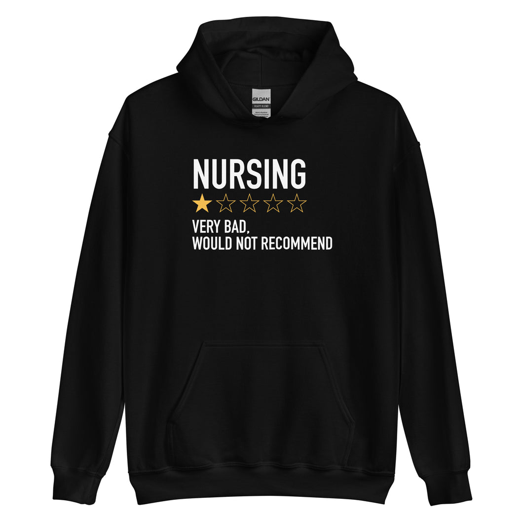 Nursing very bad, would not recommend Hoodie