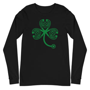 Stethoscope Shamrock Long Sleeve Tee