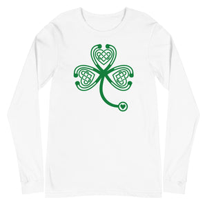 Stethoscope Shamrock Long Sleeve Tee