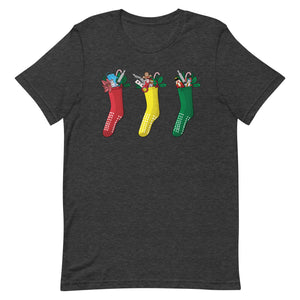 Grippy Christmas Stockings Tee