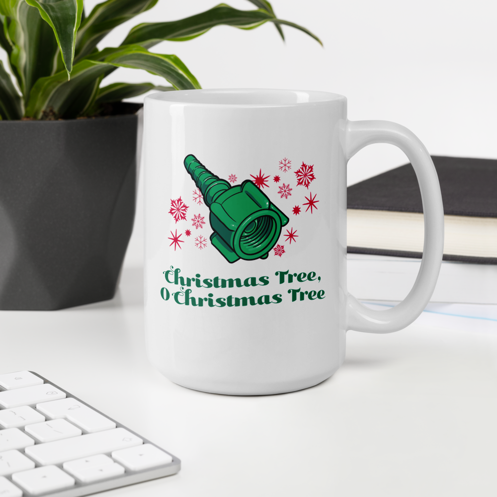 Nut and Nipple Christmas Tree Mug